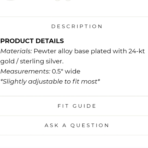 Karine Sultan Gold Link Ring - Picture 4 of 5